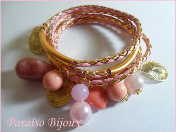 Pulseiras de Courinho Trançado