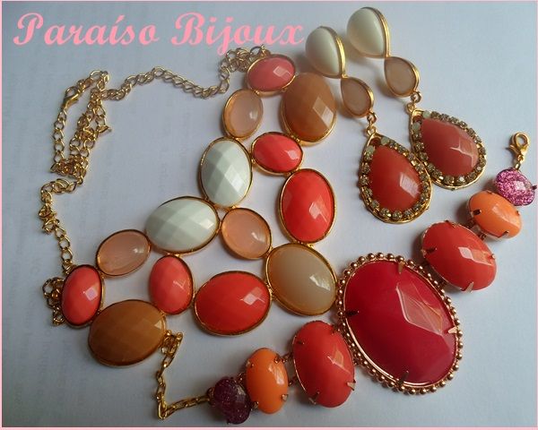 Conjunto Maxi Colar & Brinco Pulseira